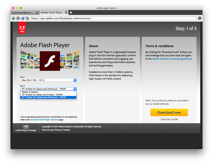 install flashplayer for mac